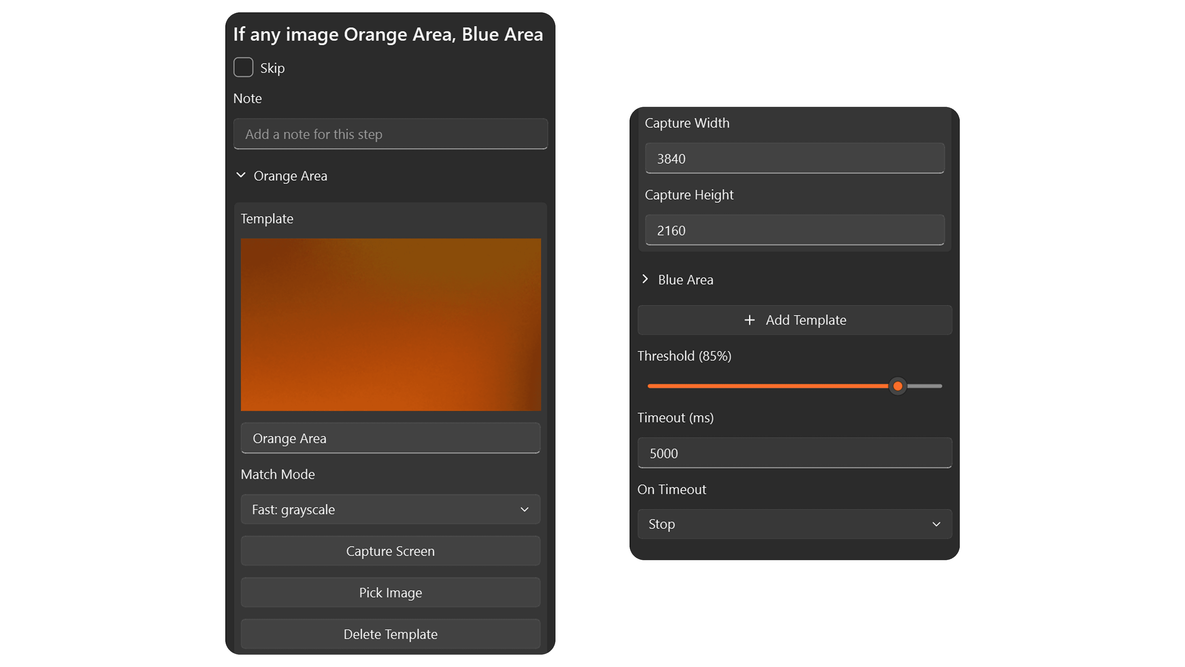 If Any Image step properties