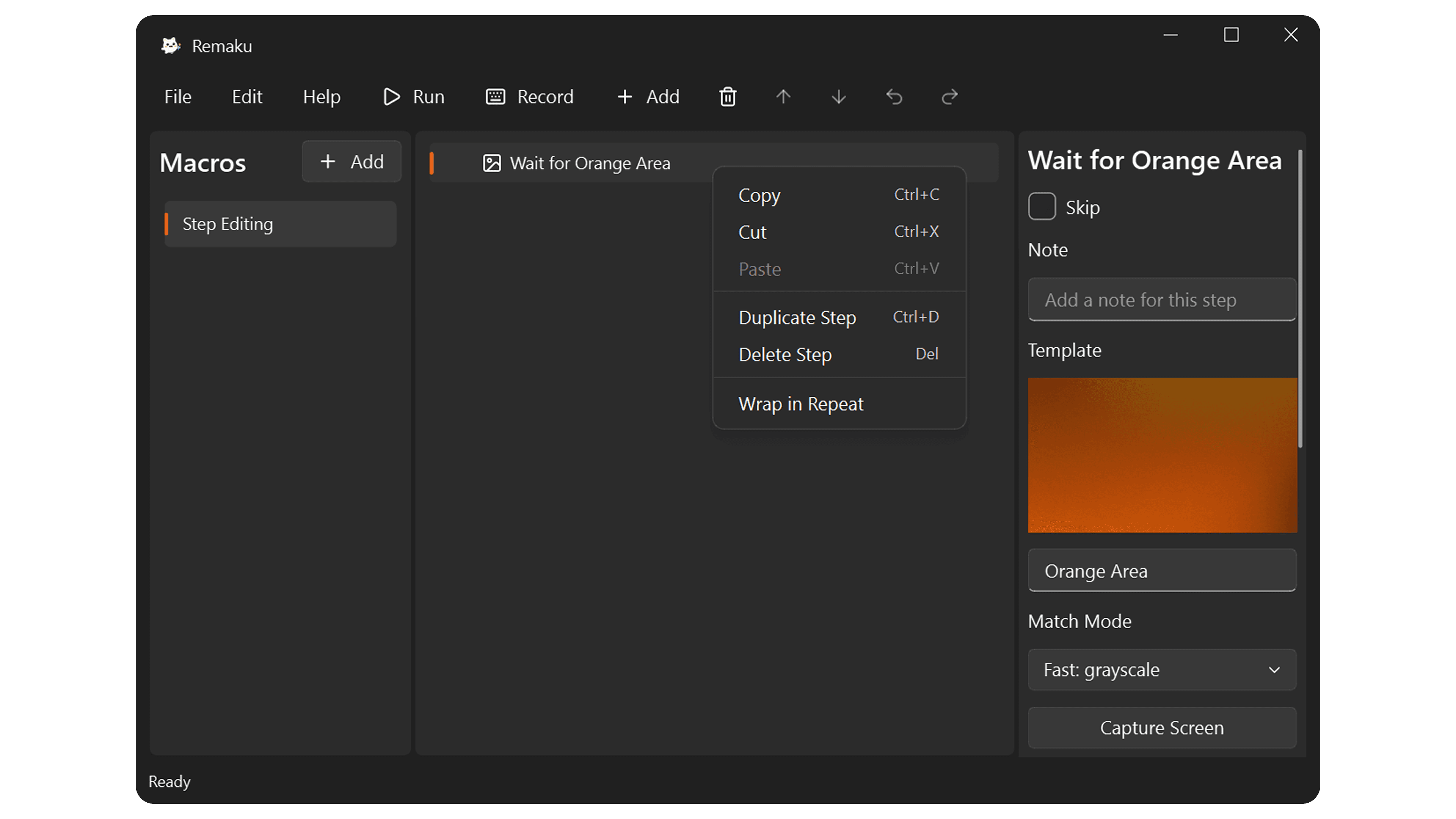 Remaku Step Editing